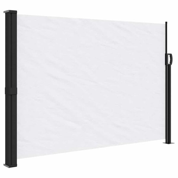 vidaXL Auvent lat&eacute;ral r&eacute;tractable blanc 140x500 cm