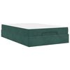vidaXL Cadre de lit avec matelas avec matelas 2 pcs Vert Velours
