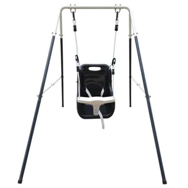 AXI Balan&ccedil;oire si&egrave;ge pour b&eacute;b&eacute; M&eacute;tal 146x94x118 cm Anthracite et cr&egrave;me