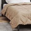 vidaXL Duvet complet toute l'ann&eacute;e Taupe 200 x 155 cm Microfibre