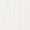 vidaXL Salon de jardin 2 pcs blanc bois de pin massif