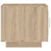 vidaXL Table basse blanc et ch&ecirc;ne sonoma 51x50x45 cm bois d'ing&eacute;nierie