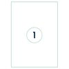 rillprint &Eacute;tiquettes autocollantes 210x297 mm 1000 feuilles Blanc