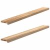 vidaXL Appuis de fen&ecirc;tre 2 pcs non trait&eacute; 140x15x2cm bois ch&ecirc;ne massif