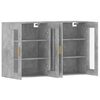 vidaXL Armoires murales 2 pcs gris béton bois d'ingénierie