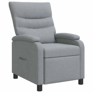 vidaXL Fauteuil inclinable Gris clair Tissu