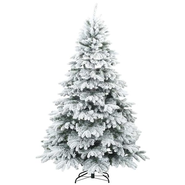 vidaXL Sapin de No&euml;l artificiel avec 300 LED Blanc 180 cm PE et PVC