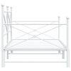 vidaXL Lit de jour avec lit gigogne sans matelas blanc 100x200cm acier