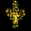 vidaXL Cactus de No&euml;l avec support et LED Vert 180 cm PVC
