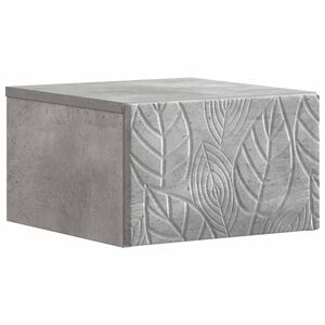 vidaXL Table d'appoint murale Gris b&eacute;ton 34,5 x 33 x 20 cm