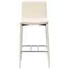 vidaXL Ensemble de bar 3 pcs Similicuir Cr&egrave;me