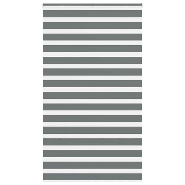 vidaXL Store z&egrave;bre gris fonc&eacute; largeur du tissu 125,9 cm polyester