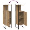 vidaXL Armoire de salle de bain chêne artisanal 33x33x120,5 cm