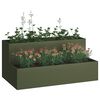 vidaXL Cache-pot de jardin Vert olive 100 x 60 x 45 cm