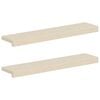 vidaXL Appuis de fen&ecirc;tre 2 pc Blanc 70 x 15 x 2 cm