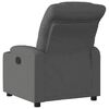 vidaXL Fauteuil inclinable &eacute;lectrique Gris fonc&eacute; Tissu