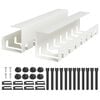 vidaXL Plateau de gestion de c&acirc;bles sous le bureau 2 pc Blanc