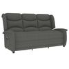 vidaXL Fauteuil de massage inclinable à 3 places gris clair tissu