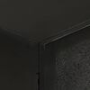 vidaXL Buffet noir 55x30x77 cm bois massif de manguier et fer
