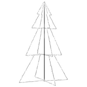 vidaXL Arbre de No&euml;l c&ocirc;ne 240 LED d'int&eacute;rieur/d'ext&eacute;rieur 118x180 cm