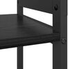 vidaXL &Eacute;tag&egrave;re Ch&ecirc;ne noir 60 x 30 x 50 cm Bois d'ing&eacute;nierie