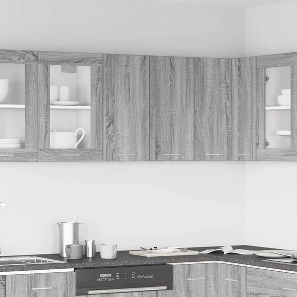 vidaXL Armoire suspendue "Lyon" Gris Sonoma 60 x 31 x 60 cm Bois d'ing&eacute;nierie