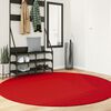 vidaXL Tapis OVIEDO &agrave; poils courts rouge &Oslash; 200 cm