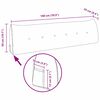 vidaXL Coussin de Dos Bordeaux 180 x 24 x 50 cm tissu
