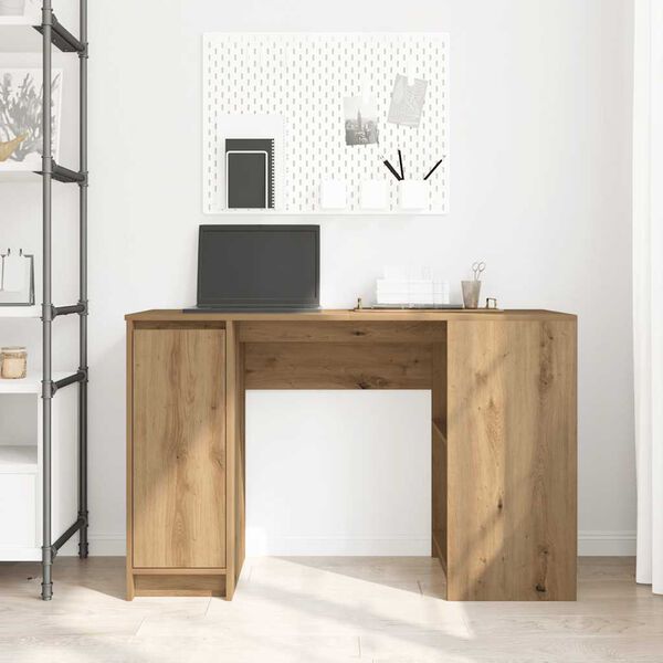 vidaXL Bureau chêne artisanal 120x42x76 cm bois d'ingénierie