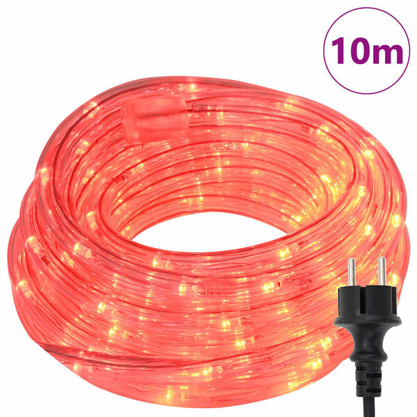 vidaXL Lumi&egrave;re en corde avec 240 LED Rouge 10 m PVC