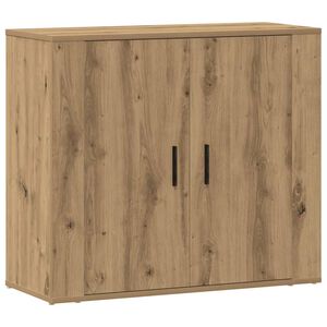 vidaXL Buffet ch&ecirc;ne artisanal 80x33x70 cm bois d'ing&eacute;nierie