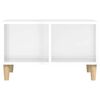 vidaXL Table basse Blanc brillant 60x50x36,5 cm Bois d'ing&eacute;nierie