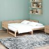 vidaXL Lit Pull-out de Jour Naturel 180 x 200 cm Pin massif