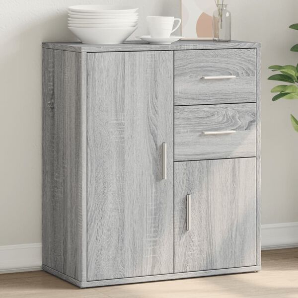 vidaXL Buffet sonoma gris 60x31x70 cm bois d'ing&eacute;nierie