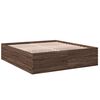 vidaXL Cadre de lit sans matelas ch&ecirc;ne marron 180x200 cm