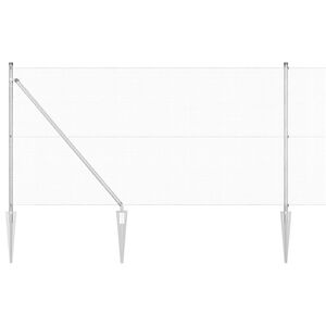 vidaXL Cl&ocirc;ture en fil soud&eacute; avec pointes 25 x 1 m Acier galvanis&eacute;