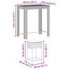 vidaXL Ensemble de bar de jardin 5 pcs avec coussins noir poly rotin