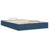 vidaXL Cadre de lit ottoman sans matelas bleu 140x190 cm tissu