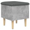 vidaXL Banc de rangement gris b&eacute;ton 42x42x46 cm bois d'ing&eacute;nierie