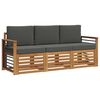 vidaXL Ensembles de canap&eacute;s 3 pc Naturel et Anthracite