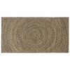 vidaXL Tapis de zone Naturel et noir 100 x 200 cm Jute