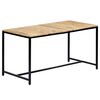 vidaXL Table &agrave; manger 140x70x75 cm Bois de manguier massif brut