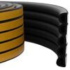 vidaXL joint de fen&ecirc;tre autocollant Noir 12 x 10 mm 25 m Mousse EPDM