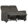 vidaXL Fauteuil de massage inclinable &agrave; 2 places gris fonc&eacute;