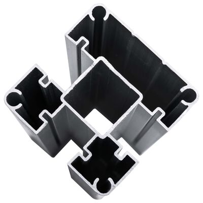 ② vidaXL Panneau de clôture WPC 175x186 cm Noir — Clôtures de