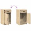 vidaXL Table de Toilette avec tiroir 2 pcs Marron 50 x 41 x 135 cm