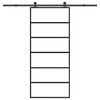 vidaXL Porte coulissante avec kit de quincaillerie 90x205 cm Verre ESG