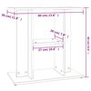 vidaXL Support pour aquarium blanc 60x30x60 cm bois d'ingénierie
