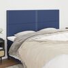 vidaXL T&ecirc;te de lit Bleu 200x5x118/128 cm Tissu