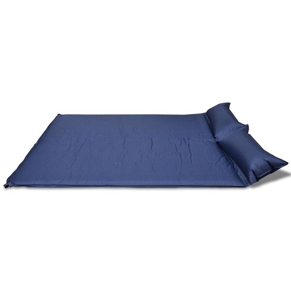 Matelas autogonflant bleu 190 x 130 x 5 cm (2 personnes)